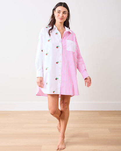 Kitchen Garden - Everyday Button Down - Rose - Printfresh