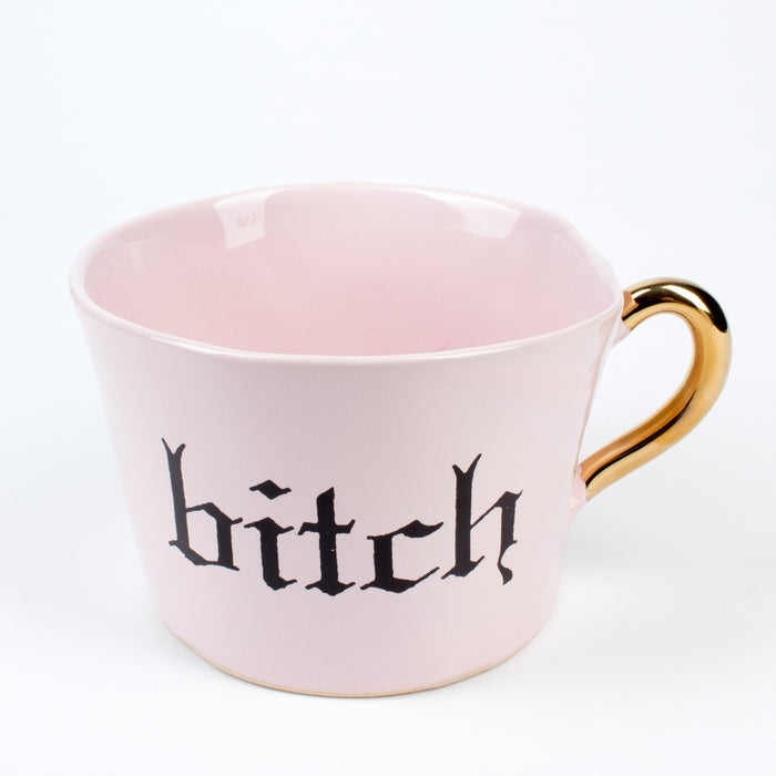 Kuhn Keramik Pink "Bitch" Mug