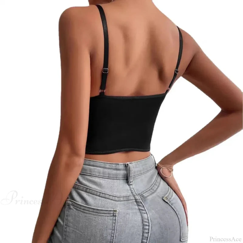 Lace Perspective Spice Girls Halter Corset Top croptop-250126