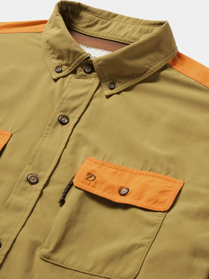 Lightweight Hunting Long Sleeve Shirt- Wheat/Blaze