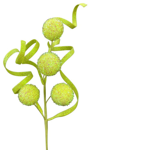 Lime Ball Curly Pick