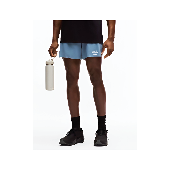 lululemon Men's Fast and Free Running Short Lined 5" - Steel Blue