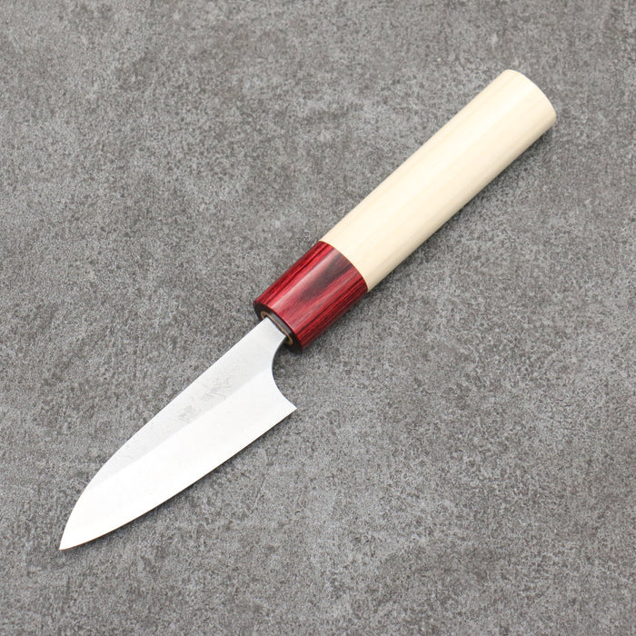 Masakage Yuki White Steel No.2 Nashiji Paring 75mm Magnolia Handle - Seisuke Knife