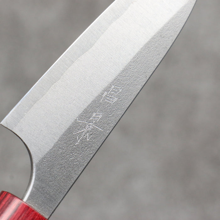 Masakage Yuki White Steel No.2 Nashiji Paring 75mm Magnolia Handle - Seisuke Knife