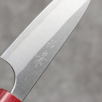 Masakage Yuki White Steel No.2 Nashiji Paring 75mm Magnolia Handle - Seisuke Knife