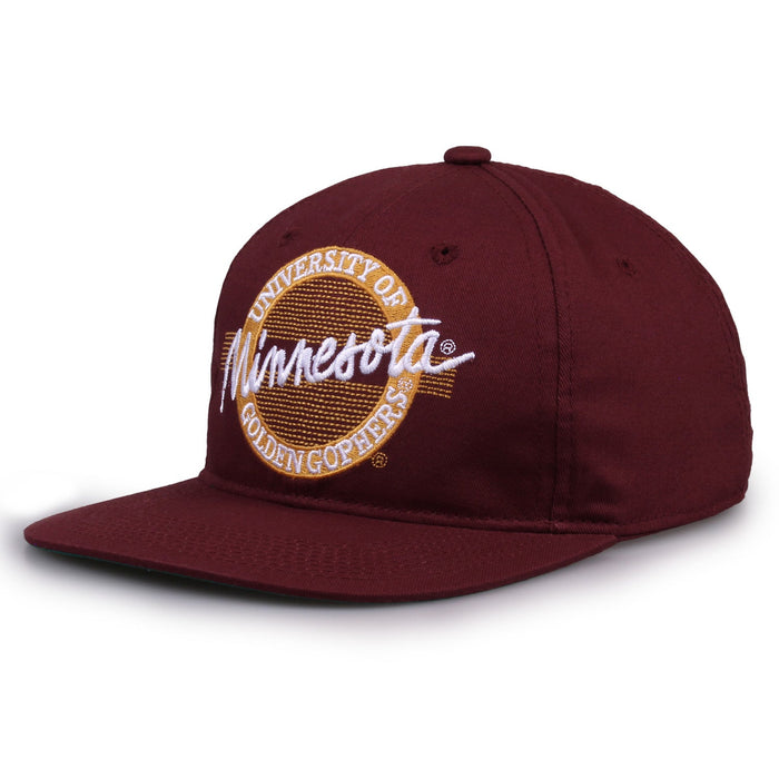 Minnesota Golden Gophers Retro Circle Snapback - Maroon, alternate view 1