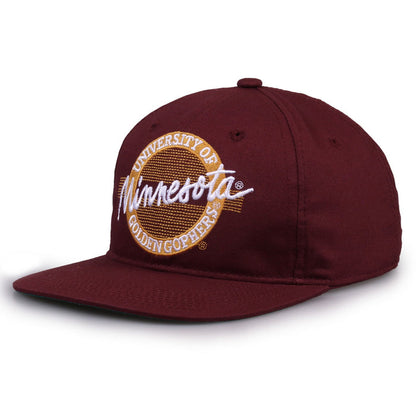 Minnesota Golden Gophers Retro Circle Snapback - Maroon, alternate view 1