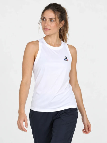 Musculosa Mujer Le Coq Sportif Training Tank Blanco — vista principal
