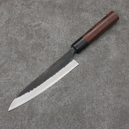 Nao Yamamoto Blue Steel Kurouchi Petty-Utility 160mm Shitan & Black Pakkawood Handle - Seisuke Knife