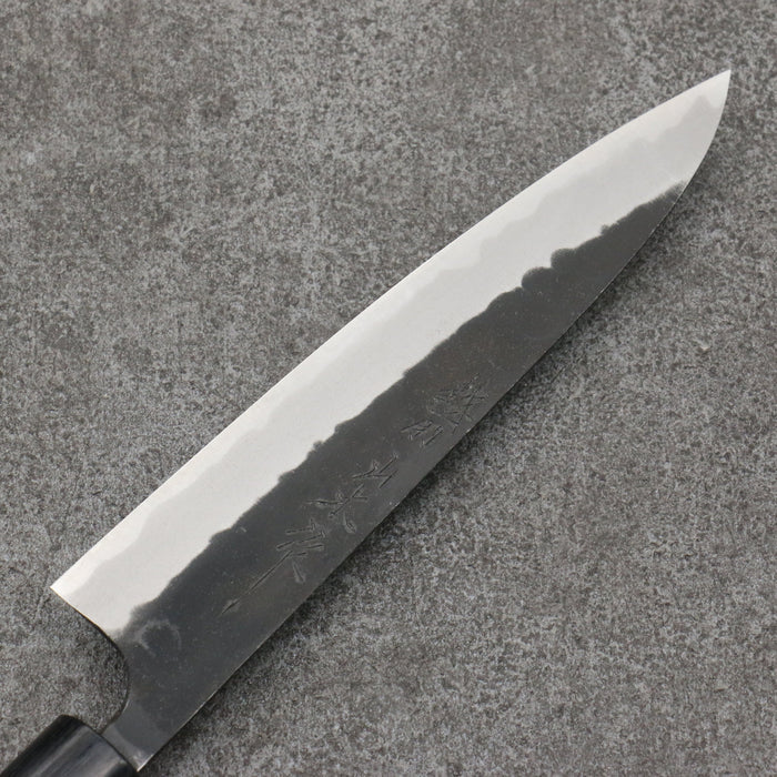 Nao Yamamoto Blue Steel Kurouchi Petty-Utility 160mm Shitan & Black Pakkawood Handle - Seisuke Knife