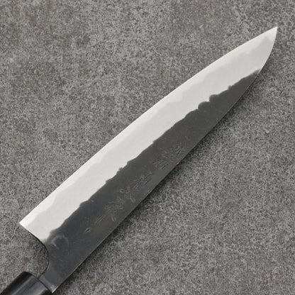 Nao Yamamoto Blue Steel Kurouchi Petty-Utility 160mm Shitan & Black Pakkawood Handle - Seisuke Knife
