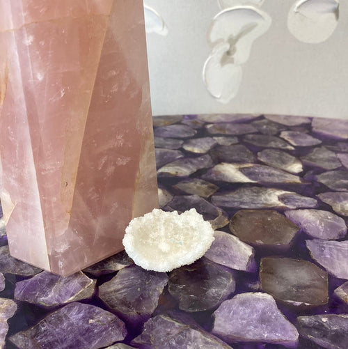 Natural Scolecite Specimen - India (1.5” x 1”)