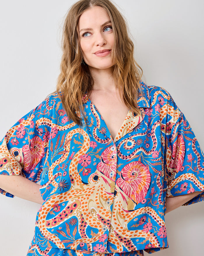 Octopus Isle - Eco Satin Sweet Dreams Set - Ocean Eyes - Printfresh