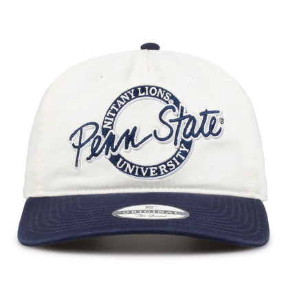 Penn State Original Circle snapback hat with embroidered school design, front view