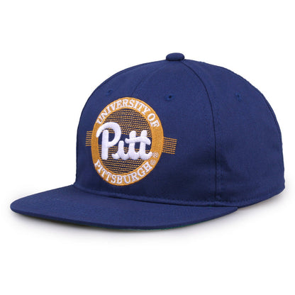 Pittsburgh Panthers Retro Circle Snapback - Royal, alternate view 1