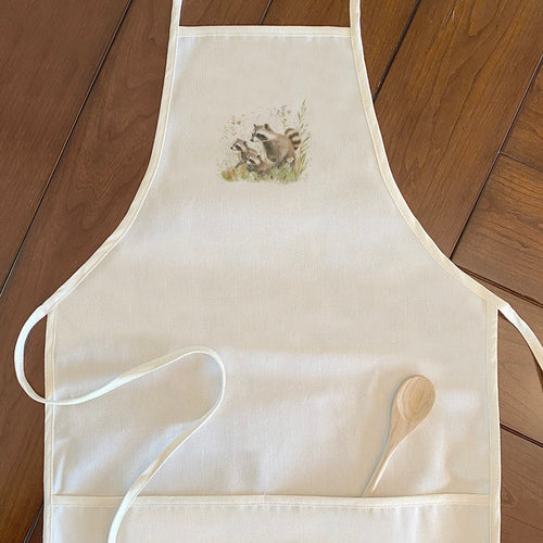 Raccoon Family - Spring Women's Apron