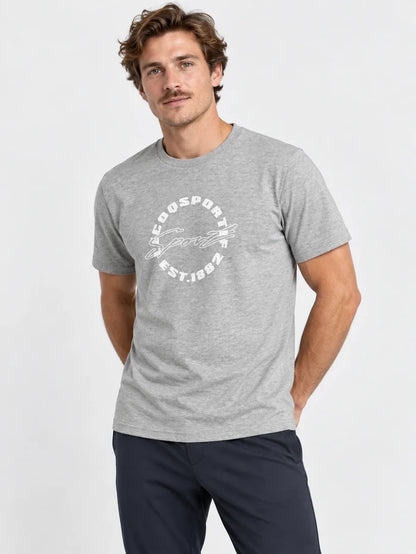 Remera Le Coq Sportif Bat 1882 Tee Grey — vista principal