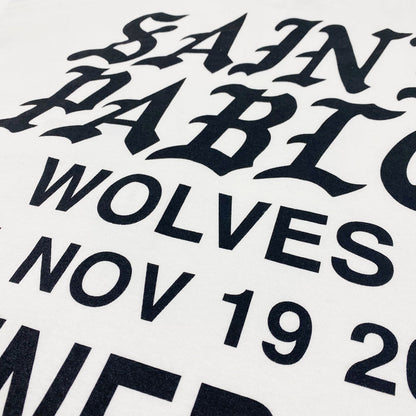 Saint Pablo Tour 2016 Wolves Long Sleeve In White