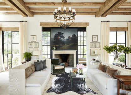 Salt and Pepper Black Cowhide Rug #B9271
