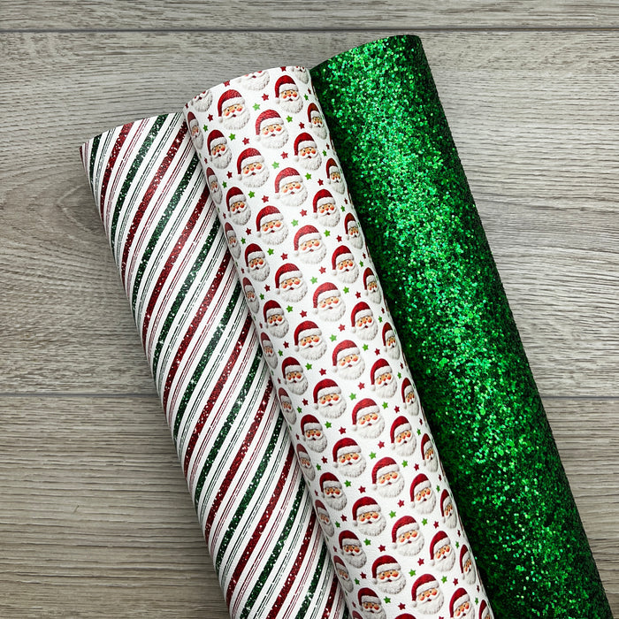 Santa Red and Green Stars Set