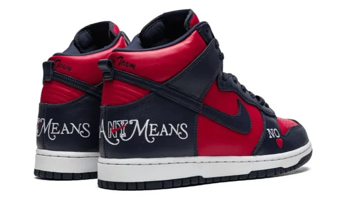 Nike SB Dunk High Supreme By Any Means Navy Red NIKE Dunk SB