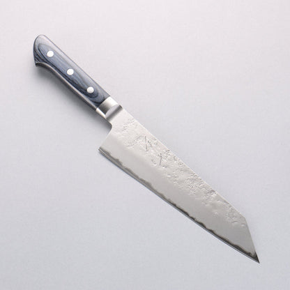 Seisuke Blue Steel No.2 Nashiji Kiritsuke Santoku 195mm Navy Blue Pakkawood Handle - Seisuke Knife
