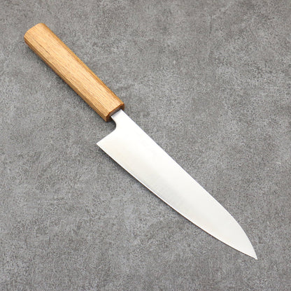 Seisuke Silver Steel No.3 Migaki Polish Finish Gyuto 180mm White Oak Handle - Seisuke Knife