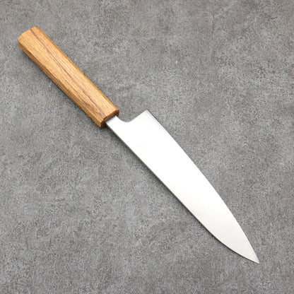 Seisuke Silver Steel No.3 Migaki Polish Finish Gyuto 180mm White Oak Handle - Seisuke Knife