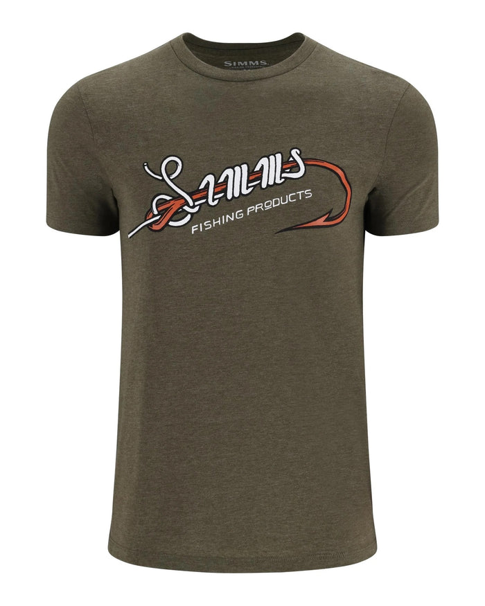 Simms Hook & Loop T-Shirt- Military Heather