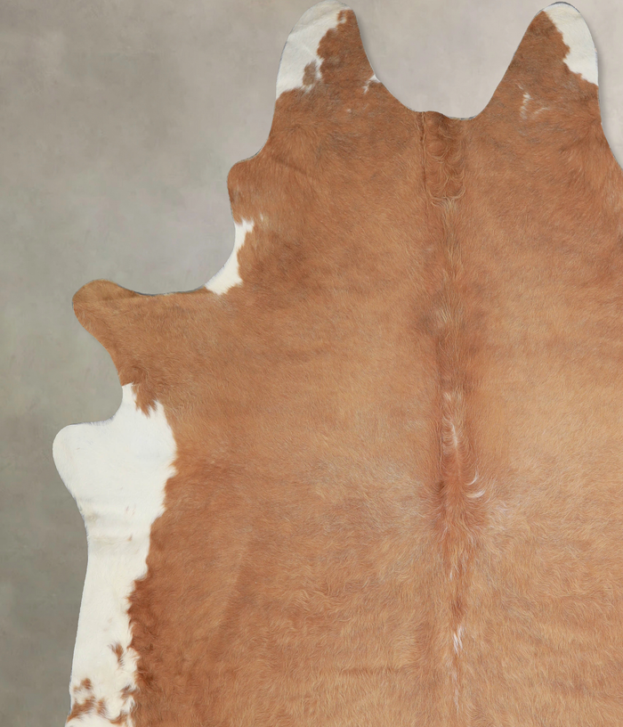 Solid Brown Cowhide Rug #A33914