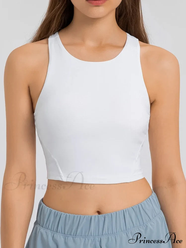 Solid Color Simpel Tank Top White / Xs