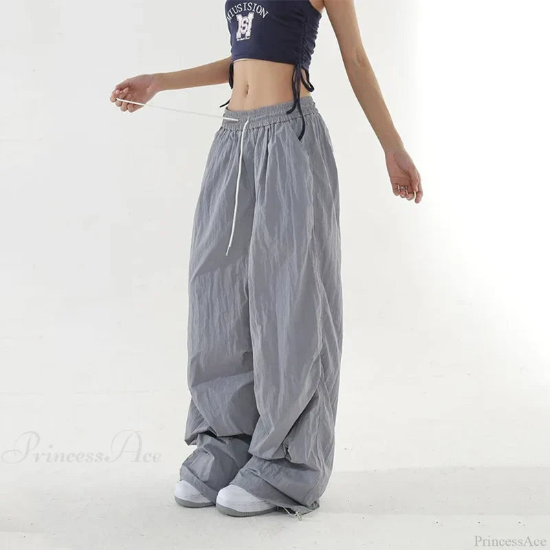 Spicy Girl Quick Drying High Waist Pants GRAY / S