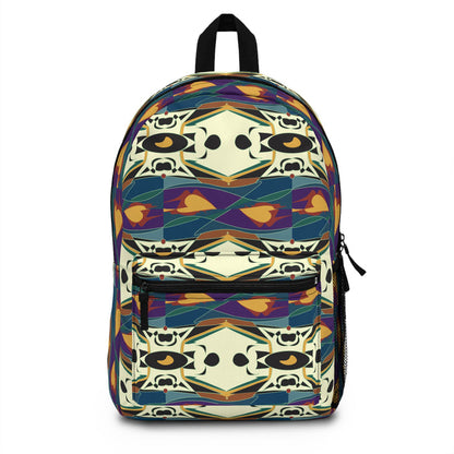Spider Granma's Love Village Backpack — Colorful Abstract Print