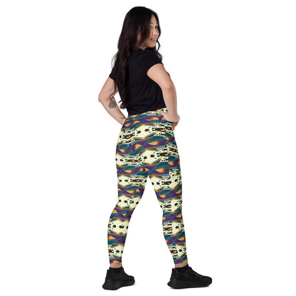 Spider Granma's Love Village Leggings | Afrocentric Queer Art