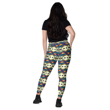 Spider Granma's Love Village Leggings | Afrocentric Queer Art