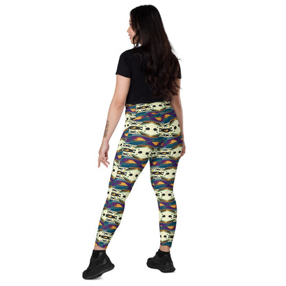 Spider Granma's Love Village Leggings | Afrocentric Queer Art