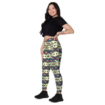 Spider Granma's Love Village Leggings | Afrocentric Queer Art