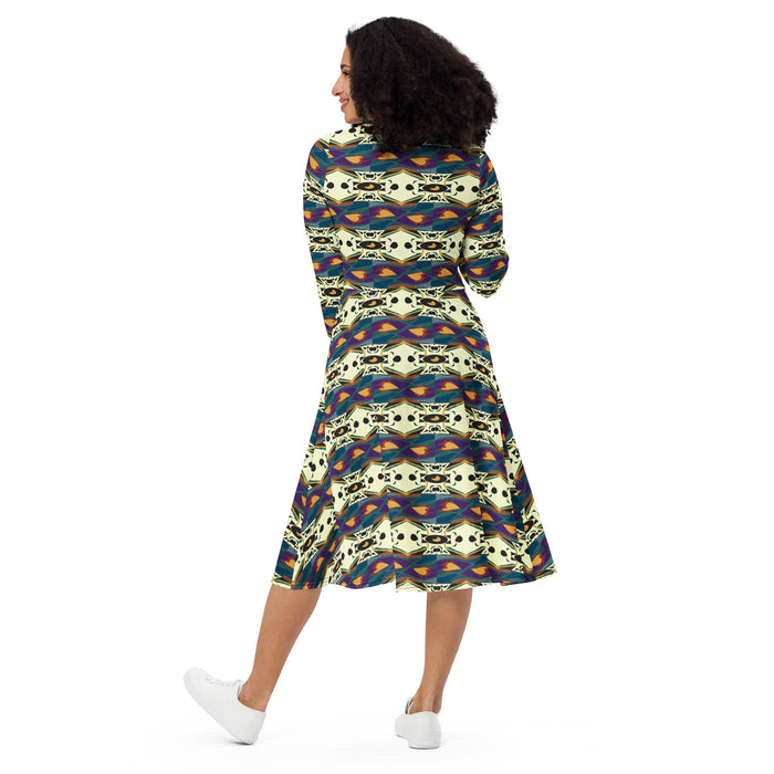 Spider Granma's Love Village Midi Dress | Afrocentric Fashion & Queer Style