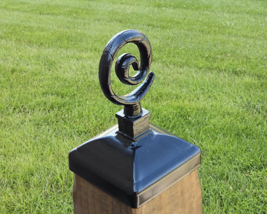 4x4 Spiral Post Cap (3.5 x 3.5 Post Size) - Madison Iron and Wood