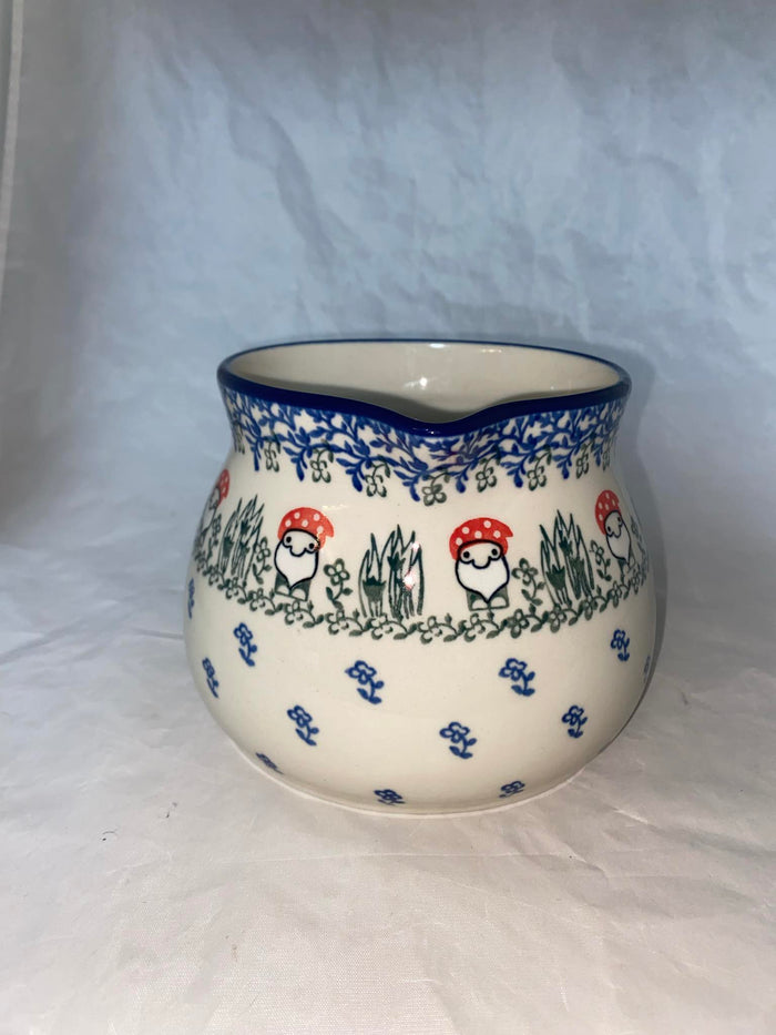 Spring Gnome Lg. Creamer - Shape 008 - Pattern Spring Gnome