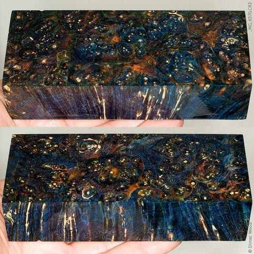 Stabilized box elder burl wood block