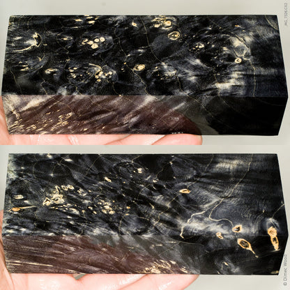 Stabilized box elder burl wood block