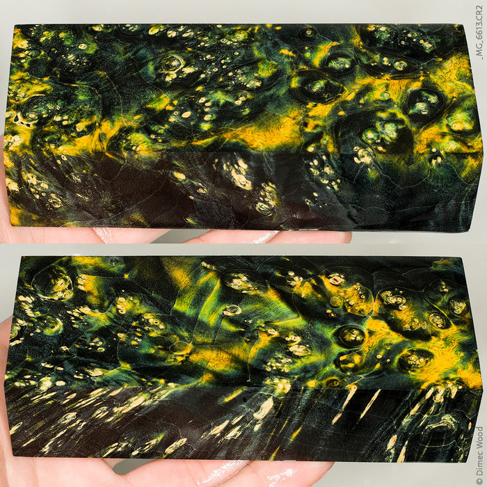 Stabilized box elder burl wood block