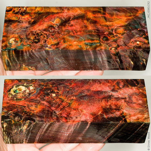 Stabilized box elder burl wood block