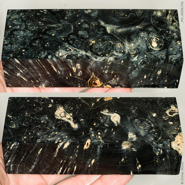 Stabilized box elder burl wood block