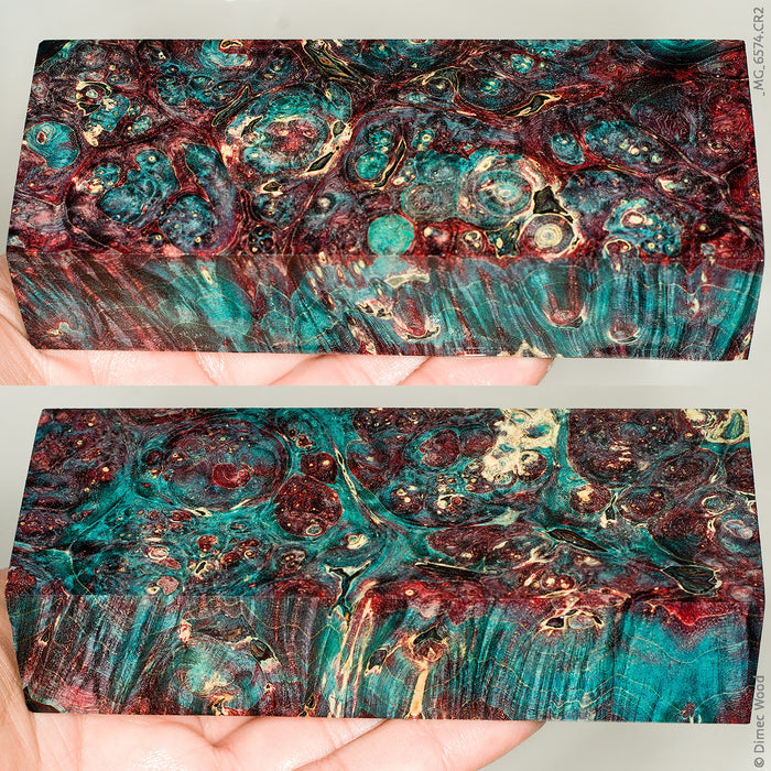 Stabilized box elder burl wood block