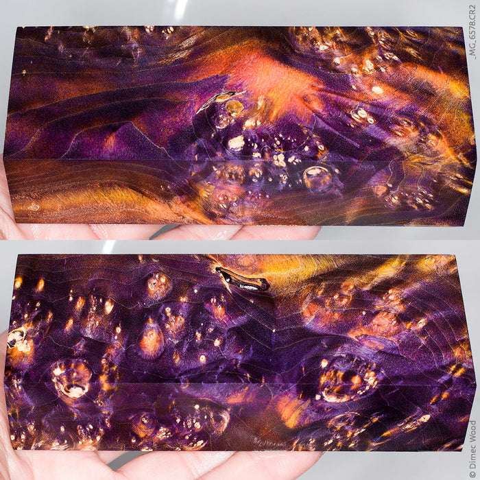 Stabilized box elder burl wood block