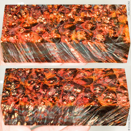 Stabilized box elder burl wood block