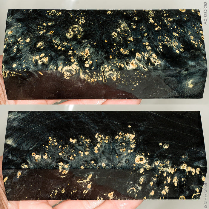 Stabilized box elder burl wood block