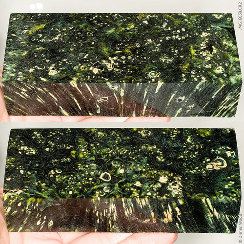 Stabilized box elder burl wood block